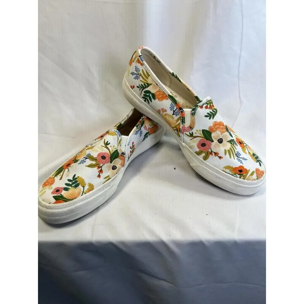 Keds Rifle Paper Company Juliet Slip Ons Size 6 WUC Floral - Picture 6 of 9